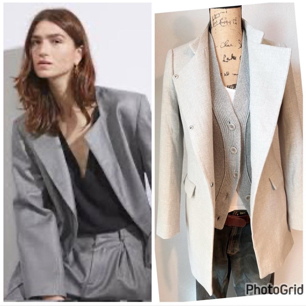 ZARA Outerwear Snap Collar Jacket